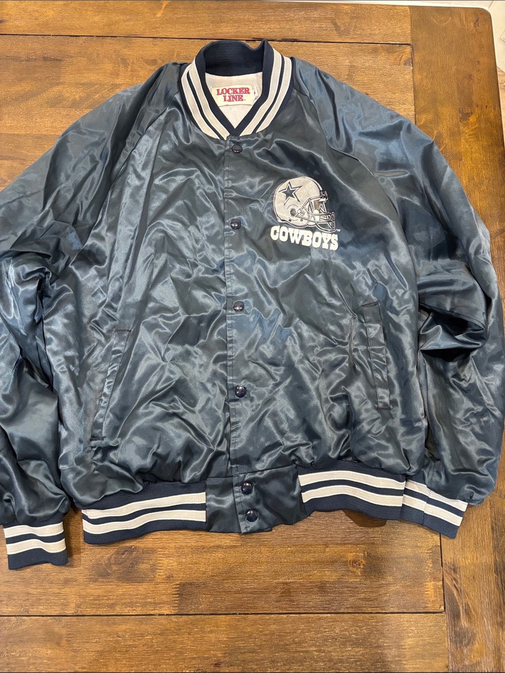 Locker Line Dallas Cowboys Satin Jacket with Team Logo